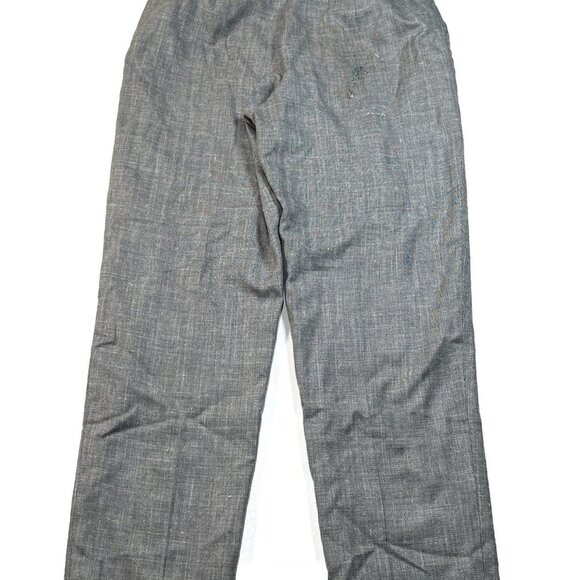 Pendleton Herringbone Womens 12 Herringbone Pants Gray Wool Silk USA Made Dress - Picture 8 of 12